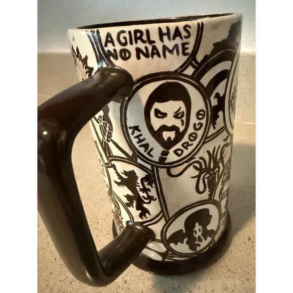 Game of Thrones Westeros Handmade Signed Studio Pottery Goblet Mug Fan Art - Picture 5 of 9
